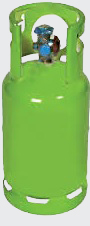 Bouteille de récupération des fluides frigorigènes - GAZDOM